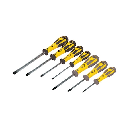 Dextro Screwdriver Slotted & PH Set Of 7